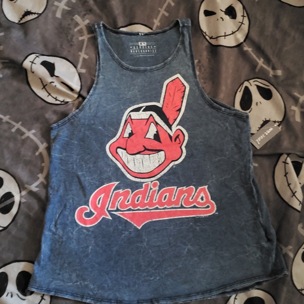 Baseball Indians juniors tank top